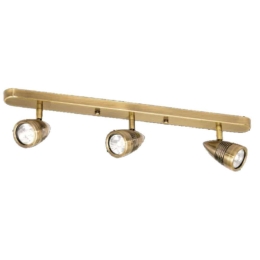Φωτιστικό Οροφής - Σποτ Hugo HUGO3WRRA 55x11cm 3xGU10 50W Bronze Aca