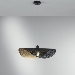 Φωτιστικό Οροφής Κρεμαστό I-RHEI-DOT-S60 E27 150x60x33cm Black Luce Ambiente Design
