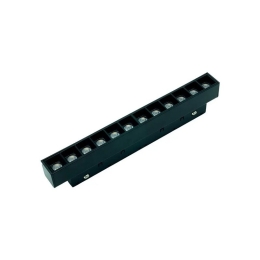 Γραμμικό Φωτιστικό LED Μαγνητικής Ράγας ID-6931 Dimmable S20 12W 3000K-6000K 1020lm 22,3x2,2x2,5cm Black Metanor