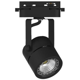 Σποτ Μονοφασικής Ράγας T00600-BL 8x14cm 1xGU10 Black Inlight