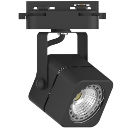 Σποτ Μονοφασικής Ράγας T00700-BL 8x14cm 1xGU10 Black Inlight