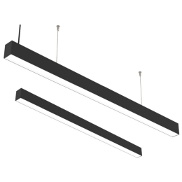 Φωτιστικό Οροφής - Ράγα 6072-120-BL Με Διακόπτη 120x5cm Led 3800Lm 40W 3CCT Black Inlight