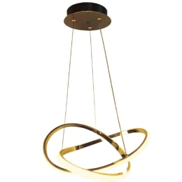 Φωτιστικό Οροφής 6082-GL Φ60cm Led 4000lm 48W Gold Inlight