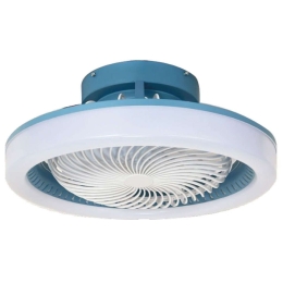 Ανεμιστήρας Οροφής Smart Eidin 101000870 Με Φως Dim Led 36W Και Τηλεχειριστήριο Φ38x20cm Blue itLighting Διάμετρος 48cm