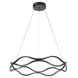 Φωτιστικό Οροφής 6097 Led Dimmable Φ60cm 8000Lm 80W 3CCT Black Inlight