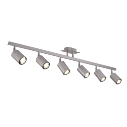Φωτιστικό Οροφής - Σποτ 9087-6 110x22cm 6xGU10 Silver Inlight