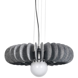 Φωτιστικό Οροφής Acoustic 4059 50x12cm 1xE27 Grey Inlight