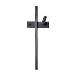 Φωτιστικό Τοίχου - Απλίκα 43047-BL 23x60cm 2xLed 10/3W 1100Lm 3CCT Black Inlight