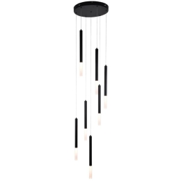 Φωτιστικό Οροφής 4066-7 Led 40X200cm 4000Lm 3000K 7x5W Black Inlight