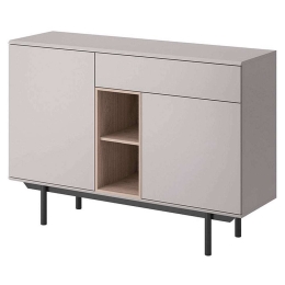 Μπουφές Inox 125x89x40 Grey-Anthracite Μοριοσανίδα