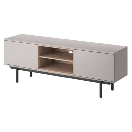Έπιπλο Τηλεόρασης Inox 150x54x40cm Grey-Anthracite Μοριοσανίδα