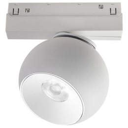 Σποτ Μαγνητικής Ράγας IONA1240W Φ10x13,4cm Led 1050lm 12W 4000K White Aca
