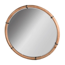 Καθρέπτης Τοίχου JAM111 100x4cm Clear-Brown Espiel Ξύλο,Γυαλί