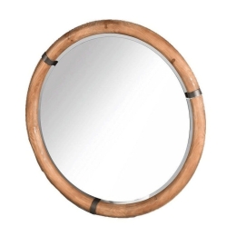 Καθρέπτης Τοίχου JAM112 65x4cm Clear-Brown Espiel Ξύλο,Γυαλί