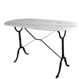 Τραπέζι Οβάλ 203434 White 60x120x72cm