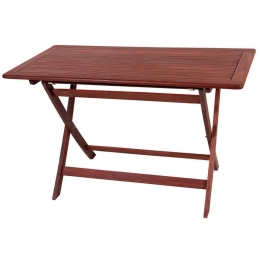 Τραπέζι Παραλ/μο Πτυσσόμενο 203470 Brown Red 75x120x75cm