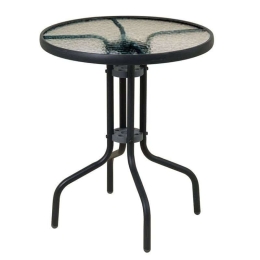 Τραπέζι 21070-70 Φ70x70cm Black