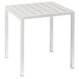Τραπέζι Αλουμινίου Mε Polywood 223939 68x68x72cm White