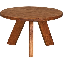 Τραπέζι Στρογγυλό Ξύλο Πεύκου 22533 60x40cm Natural