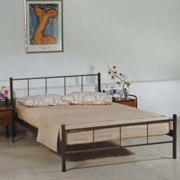 Κρεβάτι Μεταλλικό Απιστία 23983 208x168cm Brown King Size