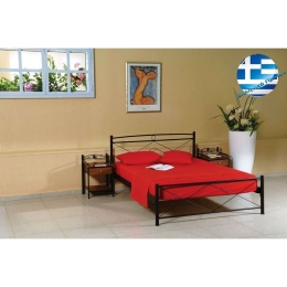 Κρεβάτι Μεταλλικό Πυραμίδα Υπέρδιπλο 158x208 3655 Black Υπέρδιπλo Μέταλλο