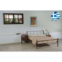Κρεβάτι Μεταλλικό Απιστία Διπλό 148x198 4676 Bronze Double Μέταλλο