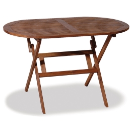 Τραπέζι Οβάλ Ξύλινο CUT-12-7OF-AC 120x70x72cm Natural