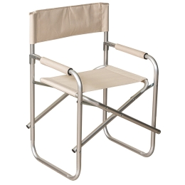 Πολυθρόνα Παραλίας Σκηνοθέτη DC4006-W 49x56x82cm Beige-Grey