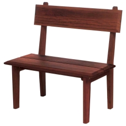 Παγκάκι 2 Θέσεων Heron Back Bench Brown 89X55X89 cm Διθέσιος