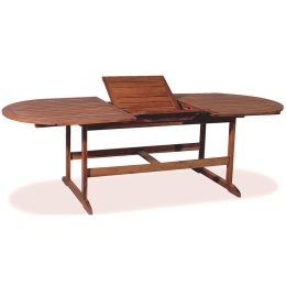 Τραπέζι Ξύλινο Επεκτεινόμενο MER-20 AC 150+50x90x72cm Natural