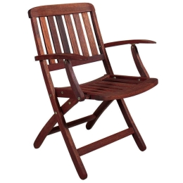 Πολυθρόνα Πτυσσόμενη PEGU Brown 61X52X83 cm Σετ 2τμχ