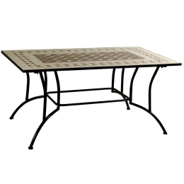 Τραπέζι Παραλ/μο Mosaic TC011-2012 172x100x75cm Black