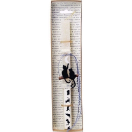 Λαμπάδα Γατούλες Στο Κλαδί LA22007B 30cm Cream-Multi