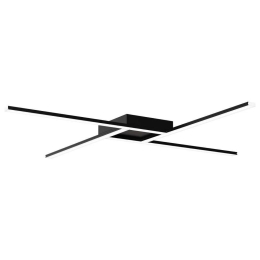 Φωτιστικό Οροφής - Πλαφονιέρα LED-7WBLACK 24W 90x90x4cm Black Aidonitsa