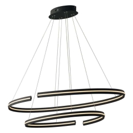 Φωτιστικό Οροφής Clarke LED-CLARKE-S120C 110W Led 120x124cm Black Luce Ambiente Design Αλουμίνιο