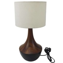 Φωτιστικό Επιτραπέζιο LJT330351B 51cm E27 40W Black-Walnut Oriana Ferelli®