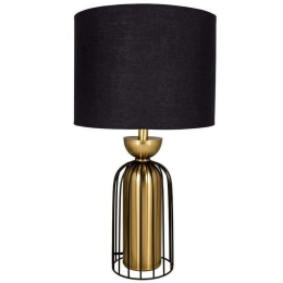 Φωτιστικό Επιτραπέζιο LK23023051 51cm E27 60W Black-Gold Oriana Ferelli®