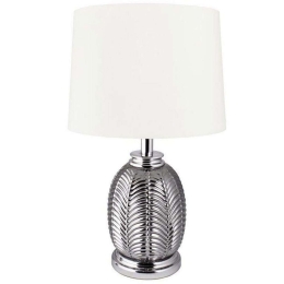 Φωτιστικό Επιτραπέζιο LK23066040 40cm E27 60W Silver-White Oriana Ferelli®