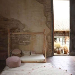 Χαλί Παιδικό Bubbly LOR-C-BUBBLY-VNU Round Natural-Vintage Nude Lorena Canals 120X120cm Round