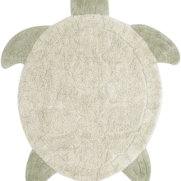 Χαλί Παιδικό Χελώνα LOR-C-SEATURT 110x130cm Beige-Olive Lorena Canals 110x130cm