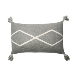 Μαξιλάρι Διακοσμητικό (Με Γέμιση) Oasis LOR-SC-OASIS-GR Grey Lorena Canals 30X48 100% Βαμβάκι