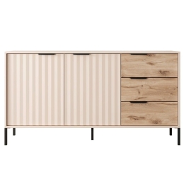 Μπουφές Με Συρτάρια Rave L_RV_21_2d3s_b 153x82x40cm Beige-Natural