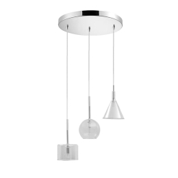 Φωτιστικό Οροφής Κρεμαστό 01047 G9 D30cm Clear Luma