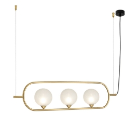Φωτιστικό Οροφής - Ράγα 01184-04 G9 85x20cm Gold Luma