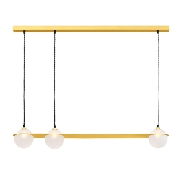 Φωτιστικό Οροφής - Ράγα 01201 3xG9 100cm Gold Luma