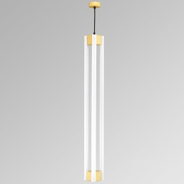Φωτιστικό Οροφής Κρεμαστό 01321-08 3xLinestra 15x100cm Gold Luma