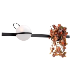 Φωτιστικό Τοίχου Με Κασπώ 01267-19 G9 85x14cm Black Luma