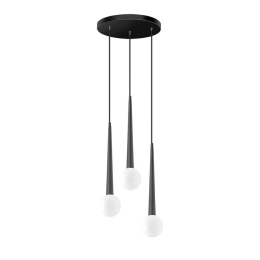 Φωτιστικό Οροφής Κρεμαστό 100-01392-07 G9 D30cm Black Luma