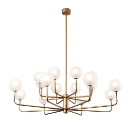 Φωτιστικό Οροφής Κρεμαστό 01366 16xG9 90x80cm Gold Luma