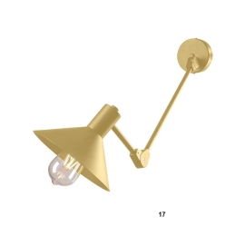 Φωτιστικό Τοίχου - Οροφής 100-01374-17E27 20x70+cm Gold Luma